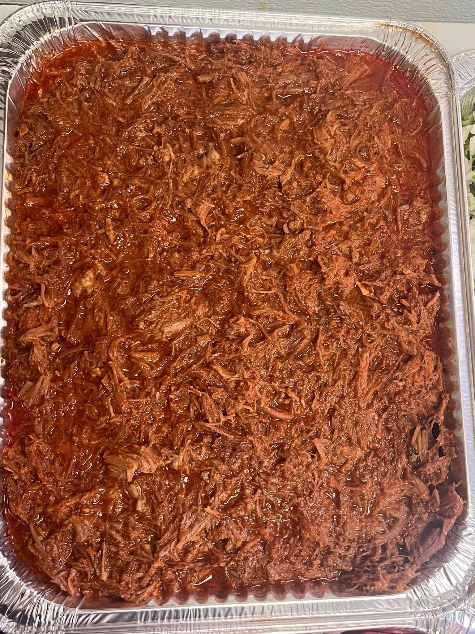 Slow-cooked birria catering meat tray from Mr. Birria in Santee