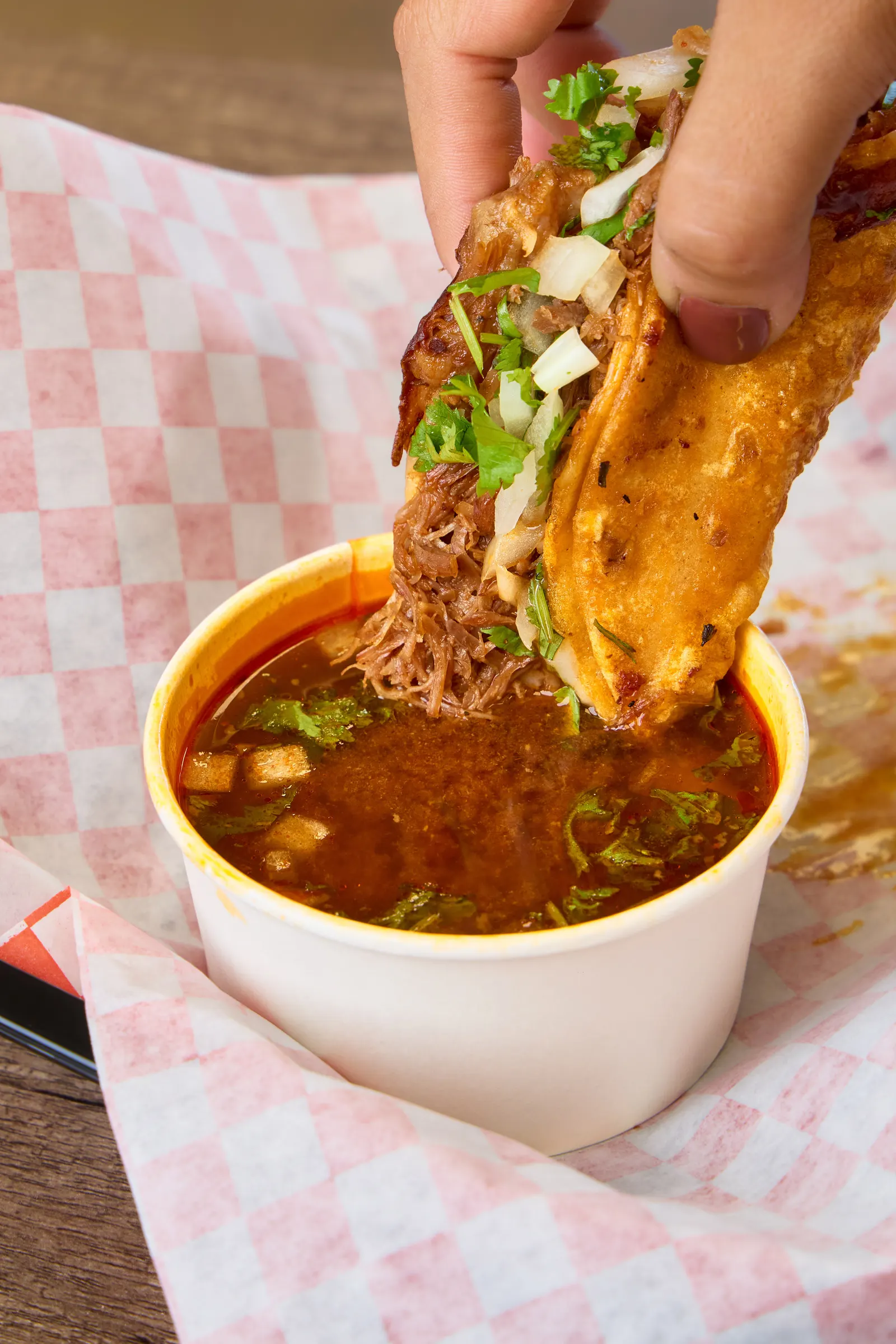 Signature dishes at Mr. Birria restaurant