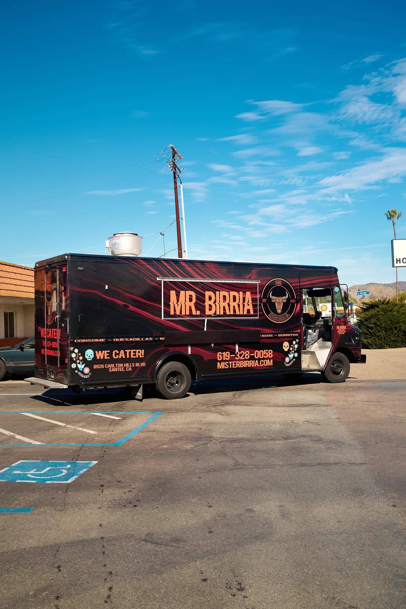 Mr. Birria food truck at a catered event