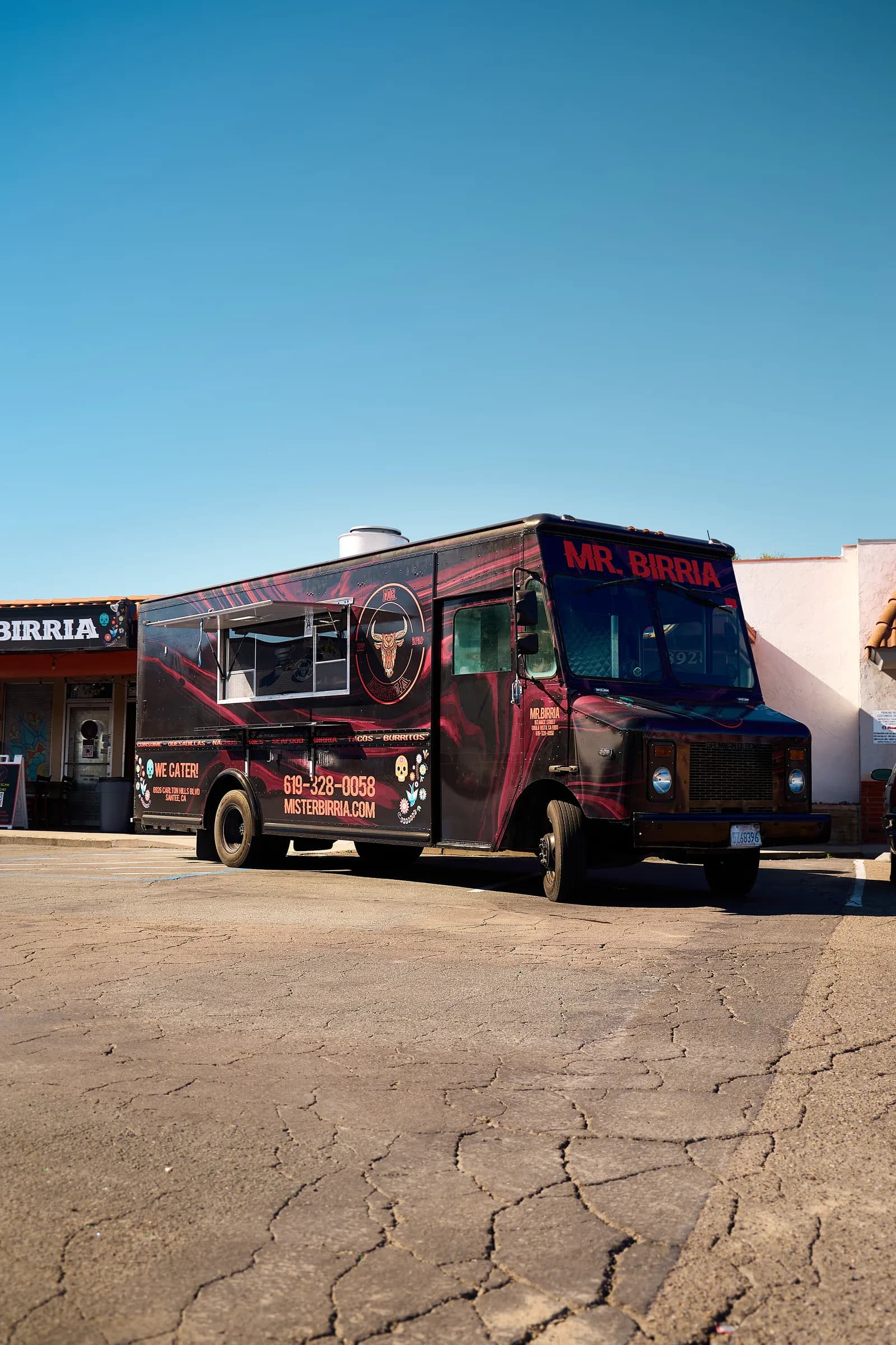 Mr. Birria catering setup at a San Diego event