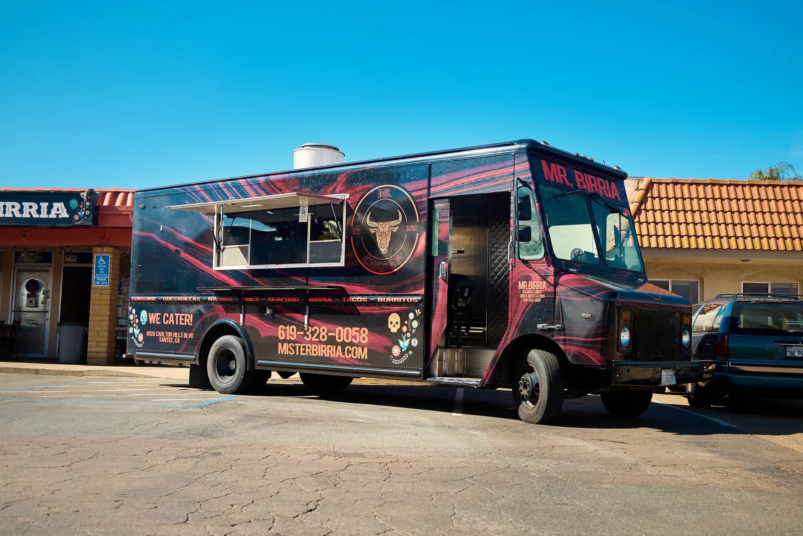 Mr. Birria food truck at an outdoor celebration